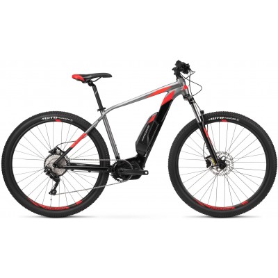 Elektrický bicykel 29" Kross Level Boost M 1.0 M Grafitovo-červený, lesklý